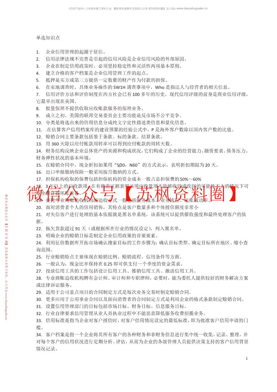 信用管理